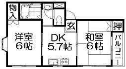 間取図画像 2DK