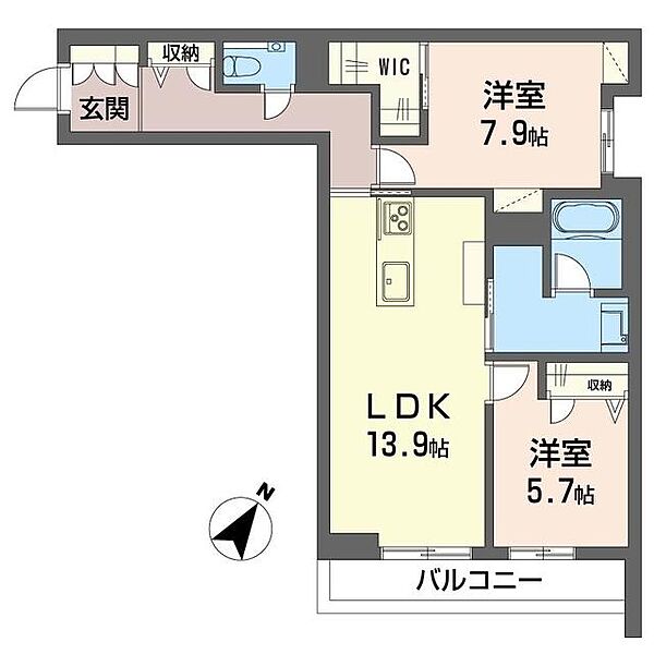 同じ建物の物件間取り写真 - ID:211055463060
