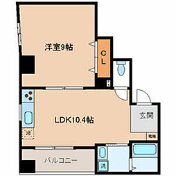 グリーンヒルズ浅草橋 1LDKの間取図画像