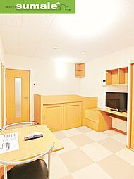 レオパレス船尾中濱 2階1Kのリビング/ダイニング