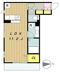ルミナーレ町田 ワンルームの間取図画像