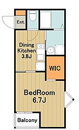 中央hsビル 1DKの間取図画像