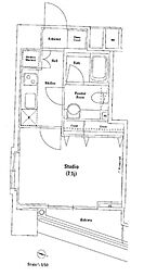 ファーストリアルタワー新宿 1Kの間取図画像