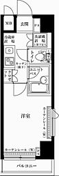 ルーブル清澄白河弐番館 1Kの間取図画像