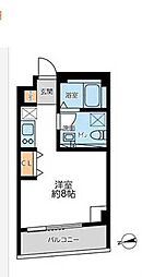グランカーサ馬込2 1Kの間取図画像