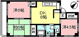 メゾンドセリーゼ 3DKの間取図画像