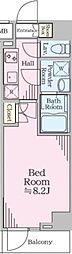 ブライズ北綾瀬 2階1Kの間取り