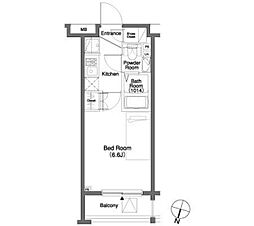 ParkCube笹塚 1Kの間取図画像