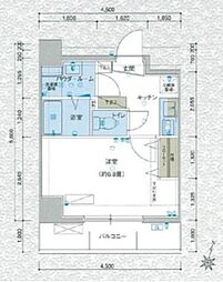 バージュアル浦和ウエスト 1Kの間取図画像