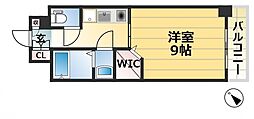 JR東海道・山陽本線 兵庫駅 徒歩3分の賃貸マンション 9階1Kの間取り