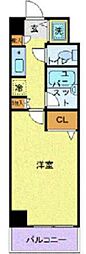 CITY SPIRE国分寺 2階1Kの間取り