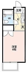 ドルフ福栄 1Kの間取図画像