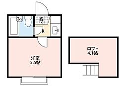 コーポ巣鴨 Ａ棟 1階1Kの間取り