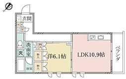 へーベルヴィレッジ上大岡 1LDKの間取図画像
