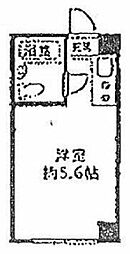 Mマンション 3階ワンルームの間取り
