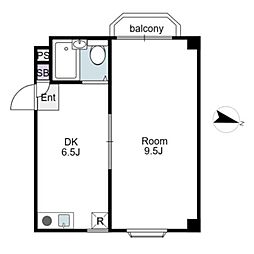 ファミリーナタマ3 1DKの間取図画像