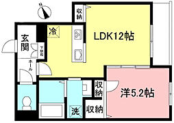 Mercato 1LDKの間取図画像