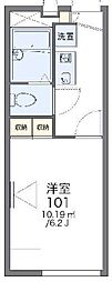 レオパレスアレグリアス 1Kの間取図画像