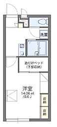 レオパレスリルト和田町 1Kの間取図画像