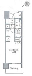 パークフラッツ浅草橋 ワンルームの間取図画像