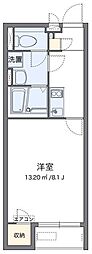 クレイノHighBridge 2 2階1Kの間取り