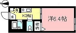 さくらハウス 1Kの間取図画像
