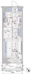 ブライズ東池袋 1Kの間取図画像