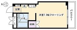 マンション吉田 ワンルームの間取図画像