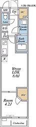 相模原市南区上鶴間1丁目マンション 1LDKの間取図画像