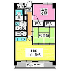 レスピーザ53 2LDKの間取図画像