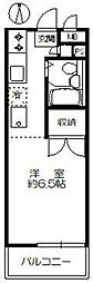 シャトウブラン目白 1Kの間取図画像