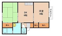 間取図画像 2DK