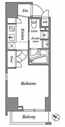 エスタート新宿 1Kの間取図画像