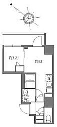 アラート横濱桜木町II 1LDKの間取図画像