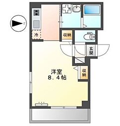コンフォート本牧 1Kの間取図画像