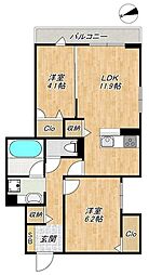 DーBellville 2LDKの間取図画像