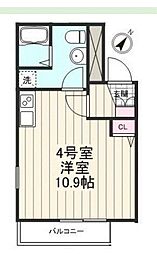 creal門前仲町 ワンルームの間取図画像