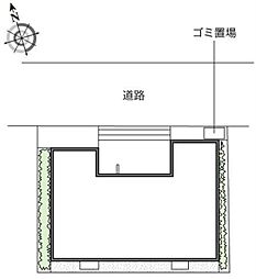 レオネクストまどか 1Kの間取図画像