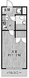西荻オリエントプラザ 1Kの間取図画像