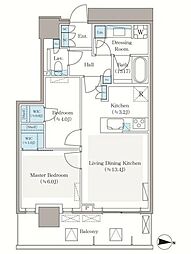 パークシティ中野ザタワーブリーズ 2LDKの間取図画像