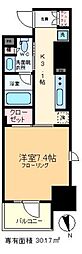 アトラス秋葉原カルモード 1Kの間取図画像