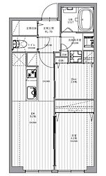 レジデンス渋谷富ヶ谷 2階1SLDKの間取り