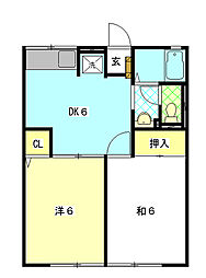 間取図画像 2DK