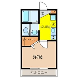 間取図画像 1K