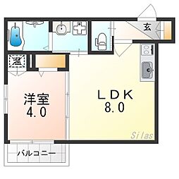 Faseciakanoa 1LDKの間取図画像