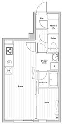 EDIT文京千石II 1階1LDKの間取り