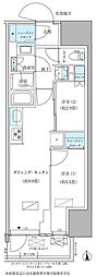 パークアクシス品川天王洲アイル 2DKの間取図画像