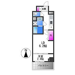 Osaka Metro千日前線 今里駅 徒歩7分の賃貸マンション 10階1LDKの間取り