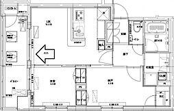 CLASSY COURT KITAOTUKA 4階1SLDKの間取り