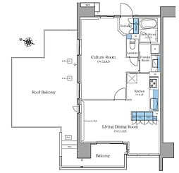 ブランシエスタ王子 1LDKの間取図画像
